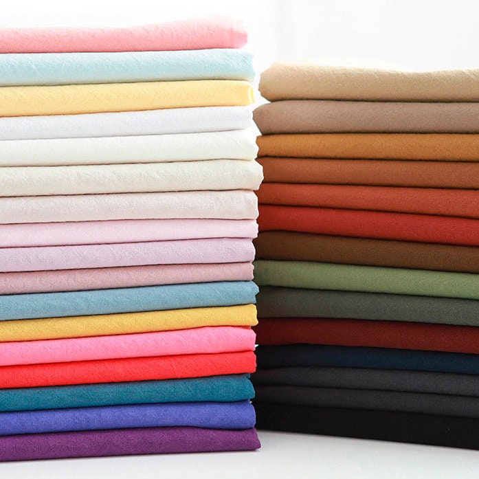 Premium Quality Cotton Fabric by the Yard Solid Fabric Etsy