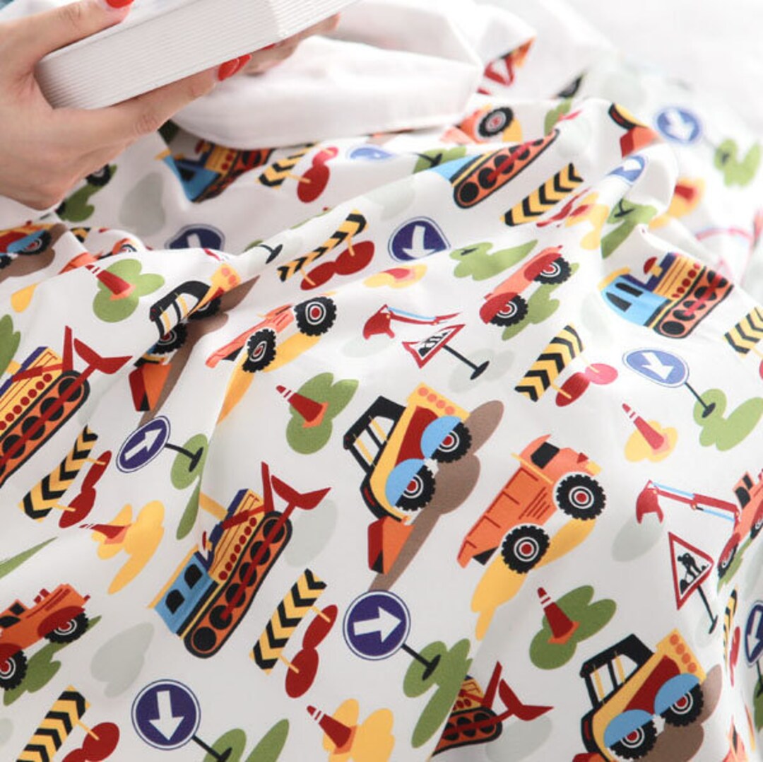 Cotton Fabric Car Fabric by the Yard 44 Wide SY Toy Etsy