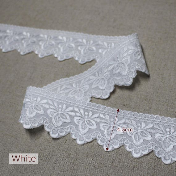 1yard Broderie Anglaise Eyelet Cotton lace trim 8.5/" 21.5cm YH1487 laceking2013