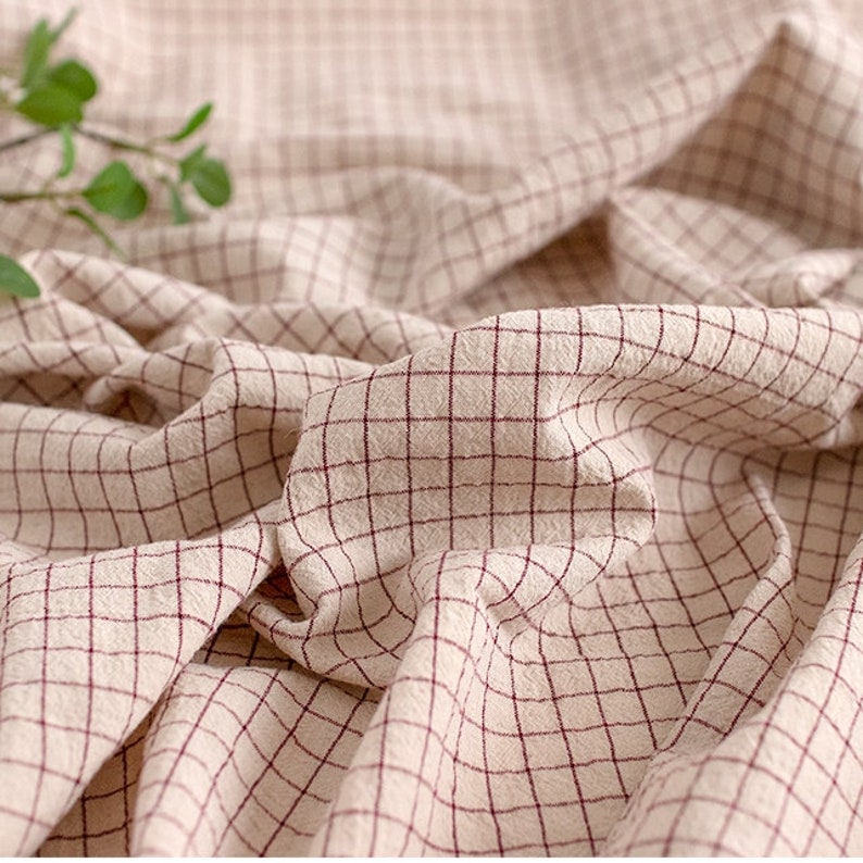 Premium Quality Linen Fabric Stripe Pattern by the Yards Etsy