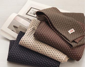 Cotton Fleece Fabric by the yard 57" Wide Cozy Hugo, Soft Flannel-Like Texture, Warm Brushed Fabric, made in Korea