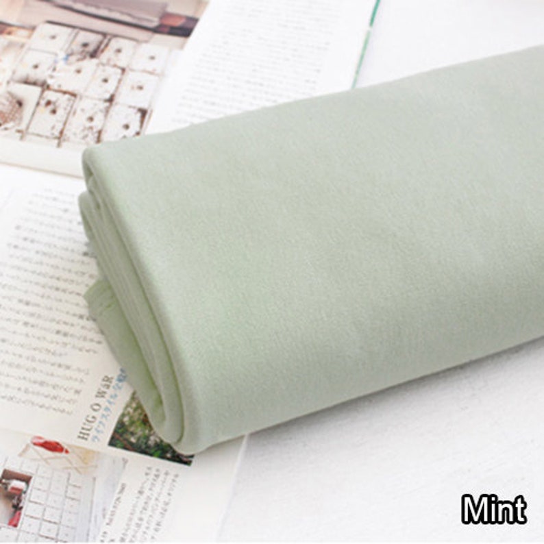 Solid Organic Cotton Knit Fabric by the Yard 71 Wide MR Etsy