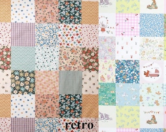Premium Quality Cotton Fabric by the Yard Patchwork Fabric 44" Wide SG Patch Lacemaking made in Korea