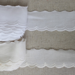 14Yds Broderie Anglaise cotton eyelet lace trim 2cm(0.8") YH1351 laceking2013 made in Korea
