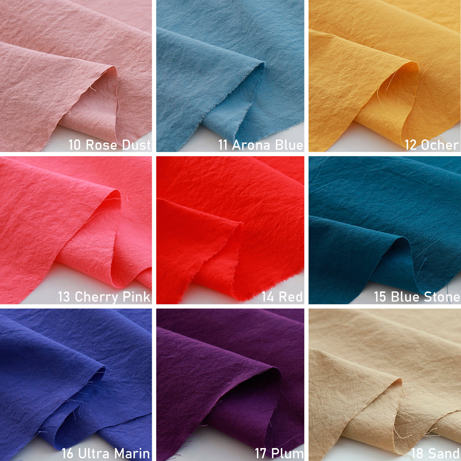 Premium Quality Cotton Fabric by the Yard Solid Fabric Etsy