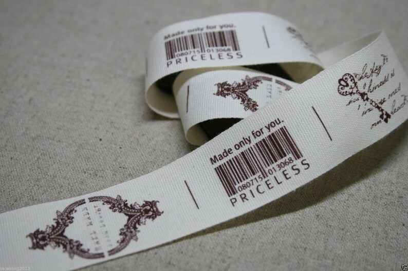 Korean Zakka Cotton 100/% Fabric Label Handmade Sewing 1y 2.5cm YH05 laceking2013
