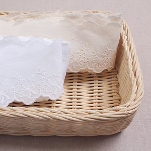 Premium Quality 10+free4Yds Broderie Anglaise cotton eyelet lace trim 2.4"(6cm) YH878 laceking2013 made in Korea