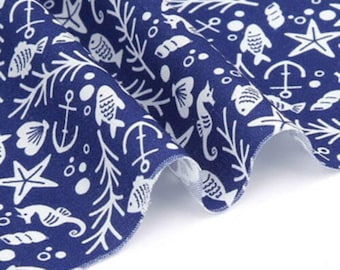 Cotton Fabric Fish Fabric by the Yard 44" Wide SY aquarium