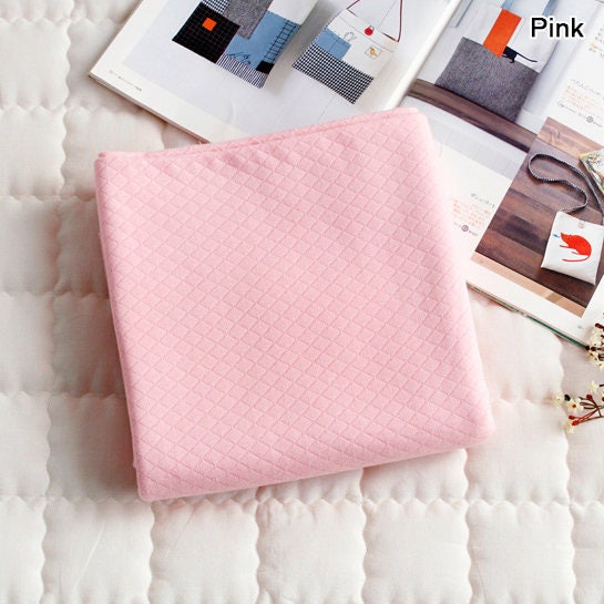 Solid Quilted Cotton Knit Single Fabric by the Yard 75 Etsy