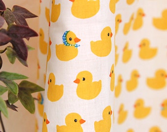 Rubber Duck Cotton Fabric by the Yard, Yellow Duck Print, 44-Inch Korean Fabric