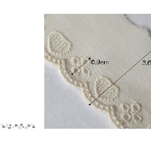 Premium Quality 14Yds Broderie Anglaise cotton eyelet lace trim 1.43.6 cm YH1438 laceking2013 made in Korea image 2