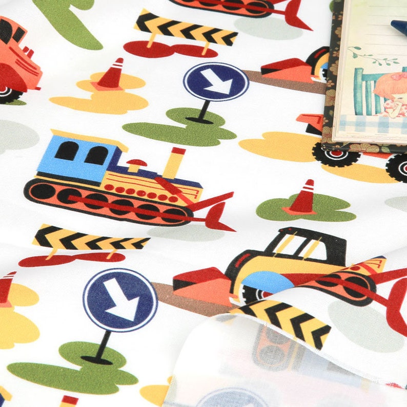 Cotton Fabric Car Fabric by the Yard 44 Wide SY Toy Etsy