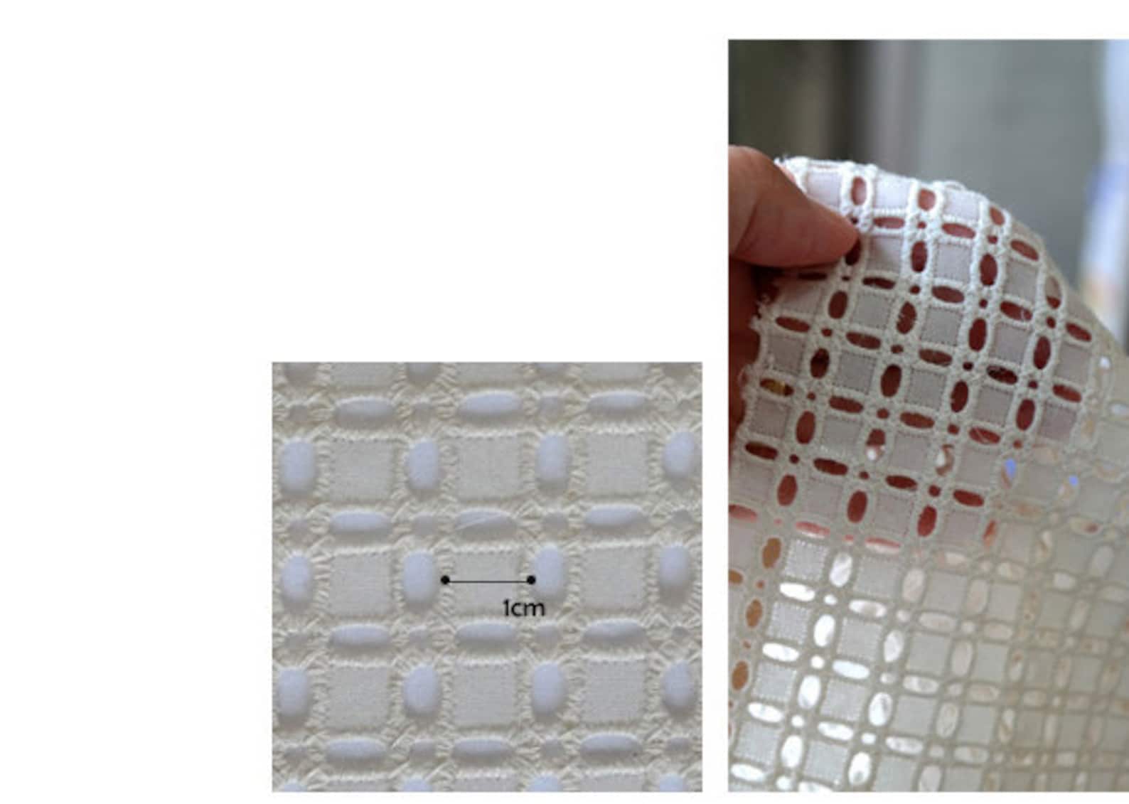 Voilage à Oeillets Blanc Design Rayures