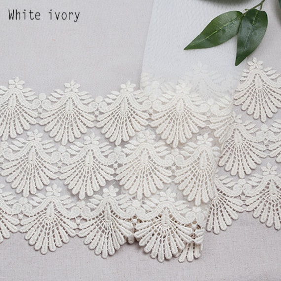 1y Broderie Anglaise Embroidery Mesh Eyelet Lace Trim 35cm Etsy