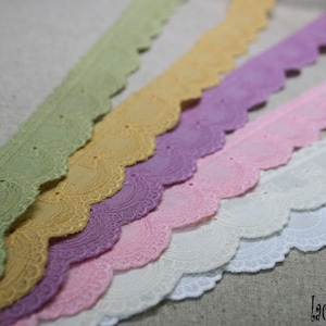 Hochwertige 14yds Stickerei Broderie Anglaise Öse Baumwollspitze trim 1,2&quot; YH959 laceking2013 hergestellt in Korea