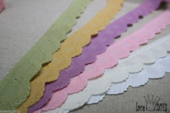 White 14Yds Broderie Anglaise Cotton Eyelet Lace Trim 9cm YH1327 White 14Yds Broderie Anglaise Cotton Eyelet Lace Trim 9cm YH1327