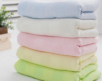 Tela de gasa de bambú de muselina de color de primera calidad por yarda, 44" de ancho, doble gasa de bambú MR, fabricada en Corea.