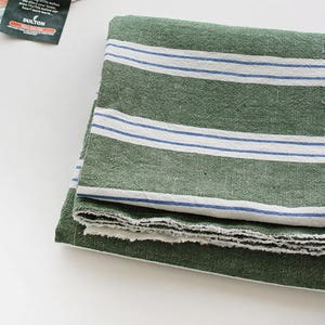 Premium Quality Cotton & Linen Mixture Stripe Fabric by the yard 55 wide Cozy Simple Stripe made in Korea image 7