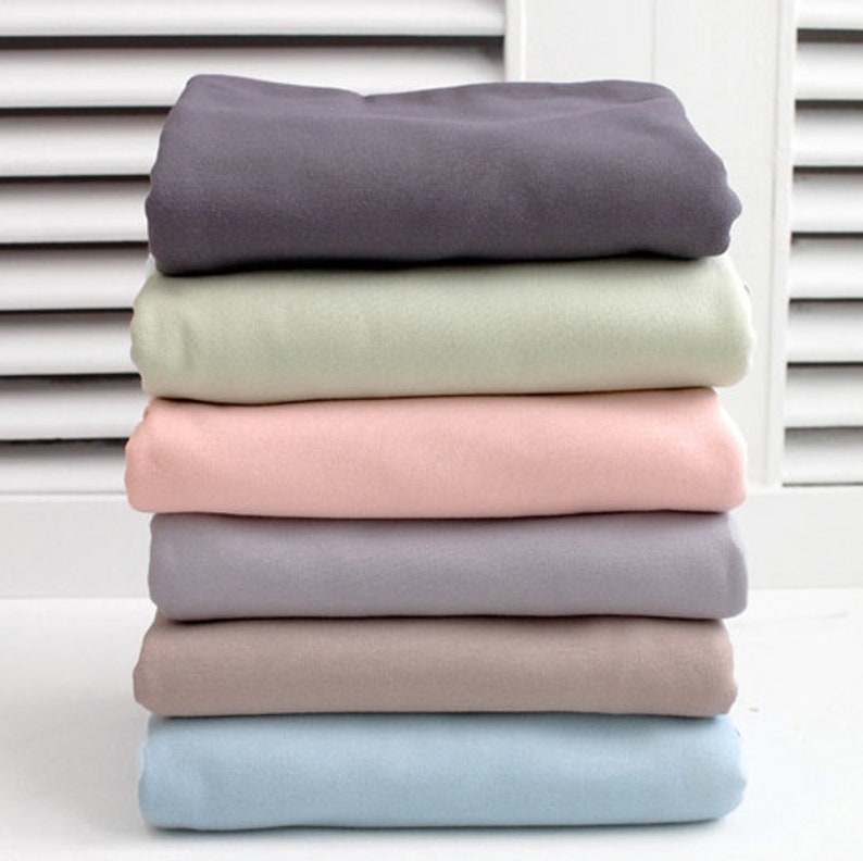 Solid Organic Cotton Knit Fabric by the Yard 71 Wide MR Etsy