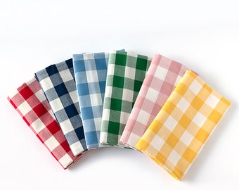 Premium Quality Cotton Fabric by the Yard 3cm Gingham Check Fabric 44" Wide CM Retro 3cm Big Check Laceking made in Korea