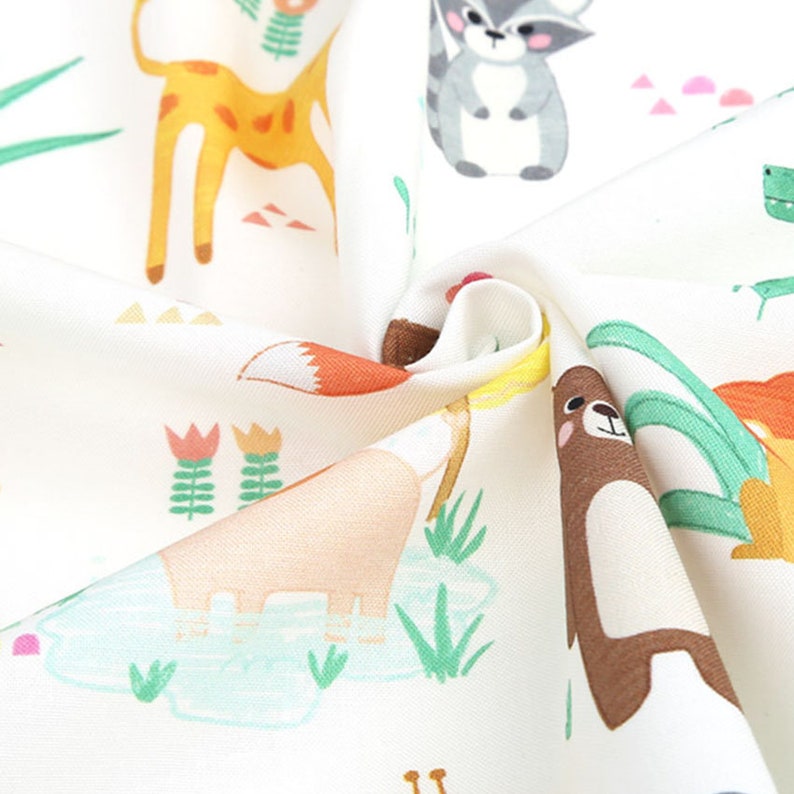 Cotton Fabric Animal Fabric by the Yard 44 Wide SY Field