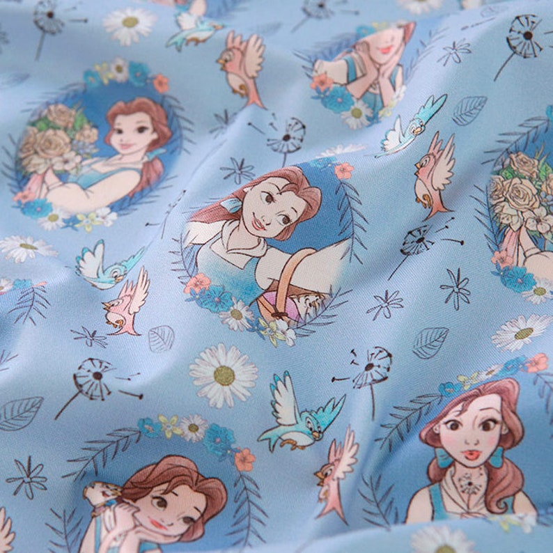 Disney Cotton Fabric by the Yard Character Fabric 44 Etsy