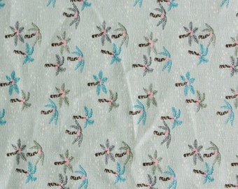 Tropical Palm Tree Cotton Fabric by the Yard, Small Beach Print, Summer Sewing Fabric, 44" Wide laceking2013
