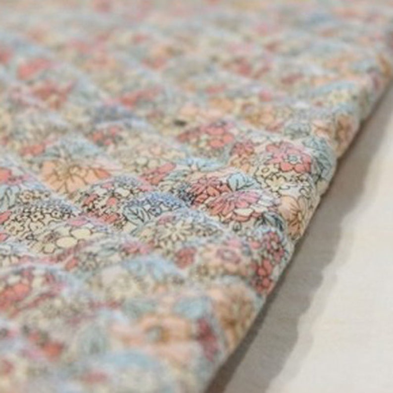 Premium Quality Quilted Cotton Fabric by the Yard Flower Etsy