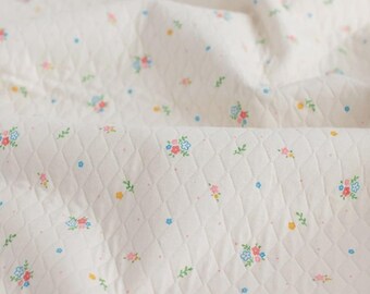 Hochwertiger, gesteppter, laminierter Jersey-Strickstoff, doppellagig, mit Rautenmuster, Babyfutter, 55 Zoll breit, cm Rosenblüte