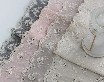 Cotton lace fabric