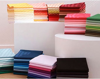 Premium Quality Organic Cotton Fabric by the Yard Solid Fabric 100 colors 44" Wide SG Bubble 2 made in Korea