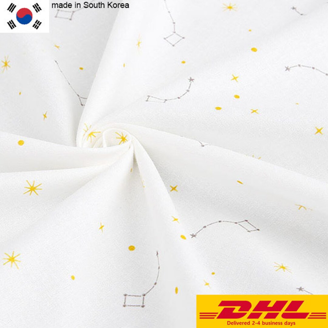 Textile Star Cotton Fabric Star Fabric by the Yard 44