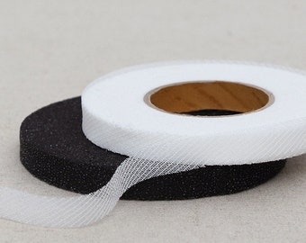 Premium Quality 40yards 1cm Iron On Polyester Melt Tape Fusible Interlining Adhesive Interfacing Silk Tape Bias Laceking made in Korea