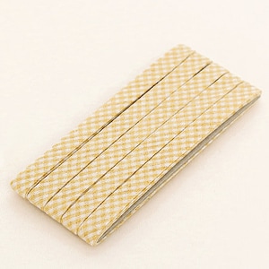 3yds Bias Tape Vintage Pastel Cotton trim 10mm Check mask bias colour double fold laceking2013 Yellow