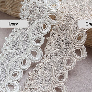 Premium Quality 14Yds Embroidery scalloped eyelet venice lace trim 6.5cm YH1106 laceking2013 made in Korea