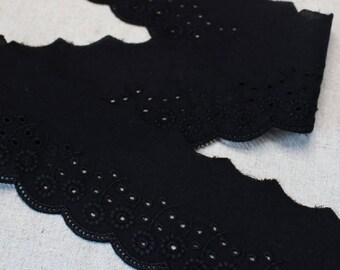 1yard Broderie Anglaise Cotton Eyelet Lace Trim 2.8
