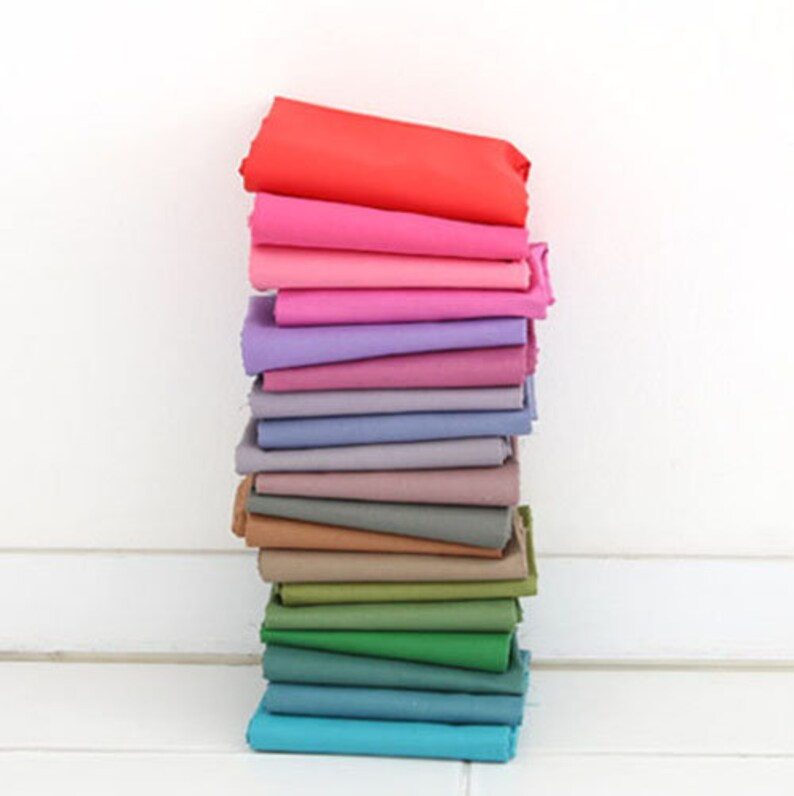 Combed Cotton Fabric Solid Fabric by the Yard 44 Wide SY Etsy