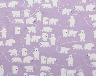 Cotton Fabric Bear design Fabric by the Yard 44" Wide Cozy daldal Bear made in Korea