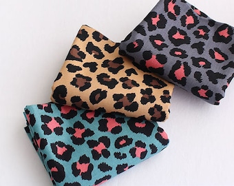 Premium Quality Cotton Fabric Leopard Fabric by the Yard 44&quot; Wide Cozy Trend Leopard made in Korea