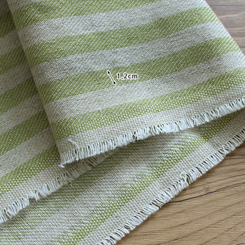 Vintage Styles Cotton Linen Stripe Fabric by the Yard 44 Etsy