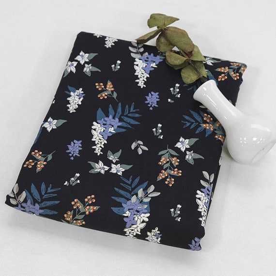 Premium Quality Cotton Fabric by the Yard Flower Fabric Etsy