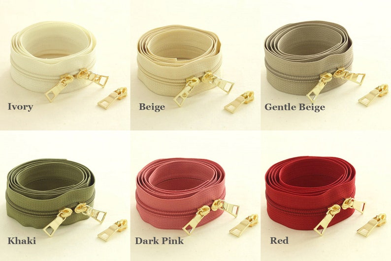 100cm #5 Separating Zipper 12 Colors Zipper Zip Steel Zipper Solid Coil Zipper Laceking made in korea