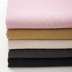 Premium Quality Cotton Linen Fabric by the Yard Herringbone Fabric 52" Wide SG Exclusive Herringbone Linen Laceking made in Korea