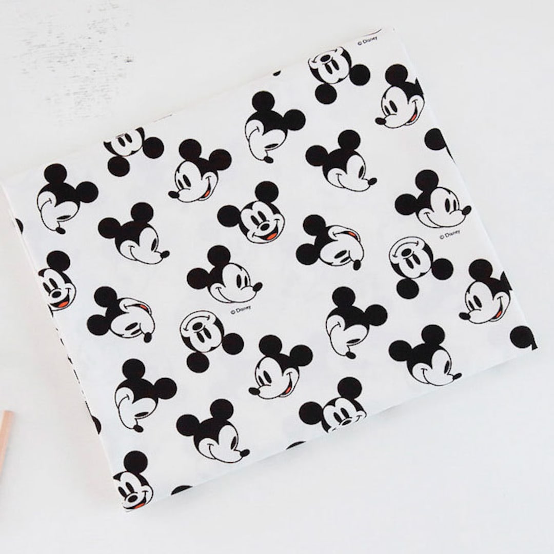 Disney Cotton Fabric by the Yard Micky Character Fabric 44 Wide SG Oh