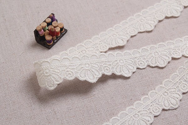 10+free4yds Broderie Anglaise Ribbon Wedding Cotton Eyelet Lace Trim 0. ...