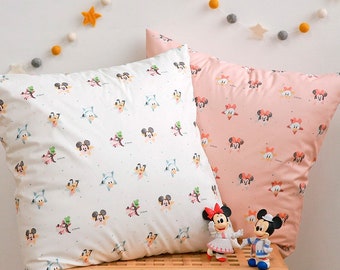 Premium Quality Disney organic Cotton Fabric Character Fabric by the Yard 44" Wide SG starlight mini Mickey mouse Lacemaking made in Korea