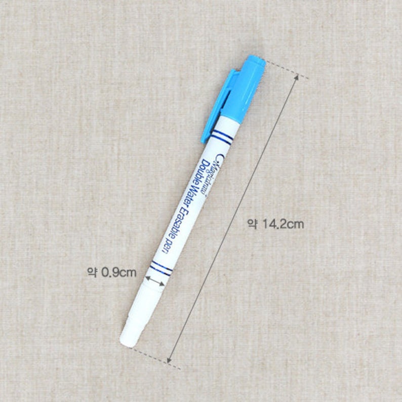 Premium Quality Twin Water Erasable Fabric Pen Soluble Fabric Chalk Pencil Pen Chalk for Cloth & Fabrics Sewing Laceking2013 image 5
