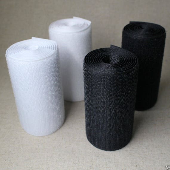 Premium Quality Velcro Sew on Hook and Loop Fastener Tape White and Black