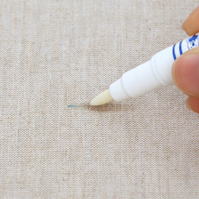 Premium Quality Twin Water Erasable Fabric Pen Soluble Fabric Chalk Pencil Pen Chalk for Cloth & Fabrics Sewing Laceking2013 image 4