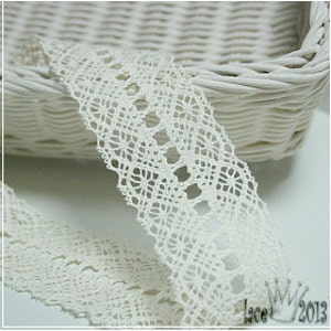 Premium Quality 1yds Torchon Knit Cotton Lace Crochet Trim Ribbon 1.8"(4.5cm) YH215 laceking2013 made in Korea